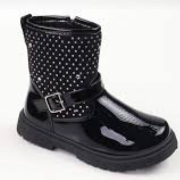 TAHARI STUDDED EMBELLISHMENTS ZIPPER CLOSURE TODDLER BOOT - Picture 1 of 15